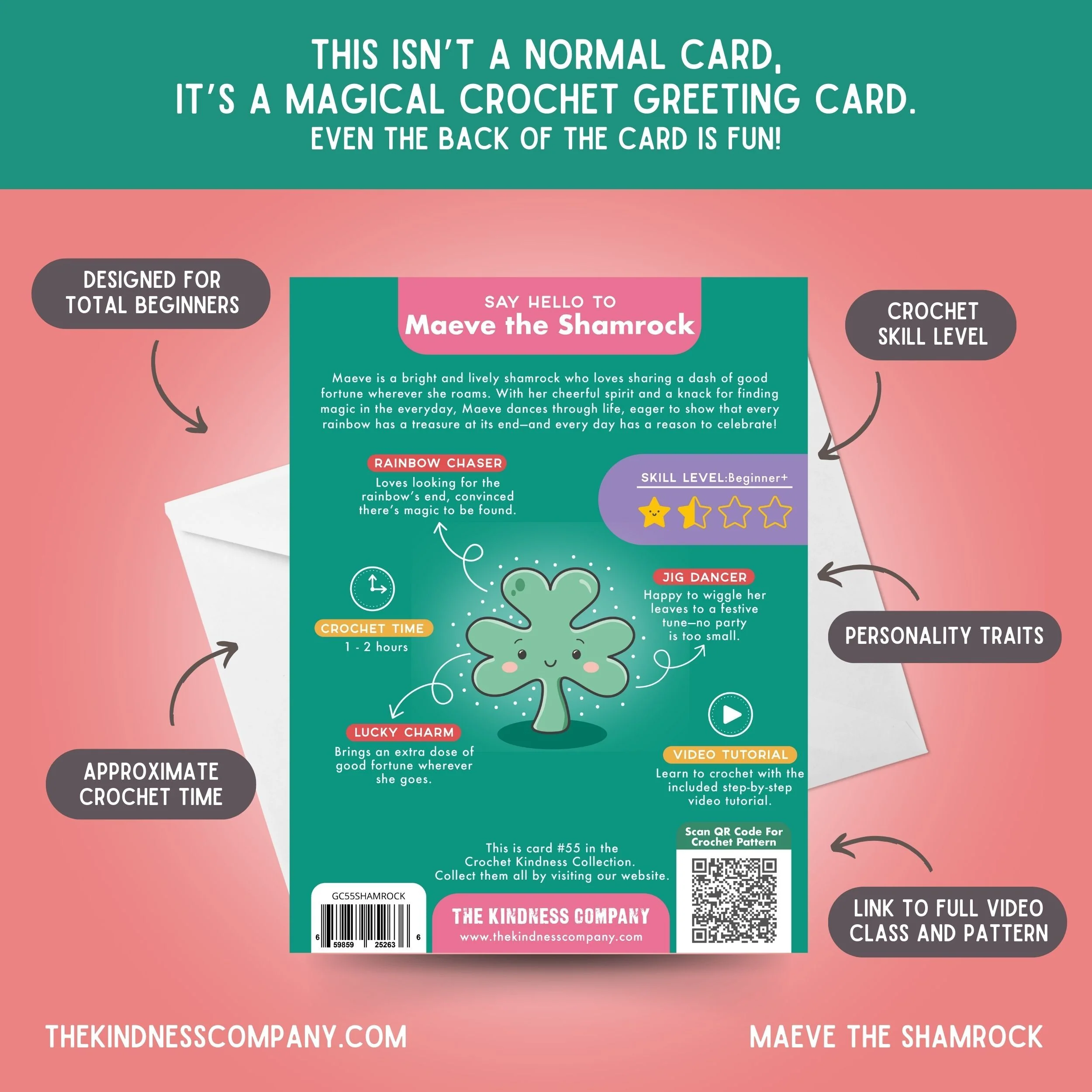 Shamrock Crochet Pattern & Matching Card: "Have A Shamrock'n Day" - Image 7