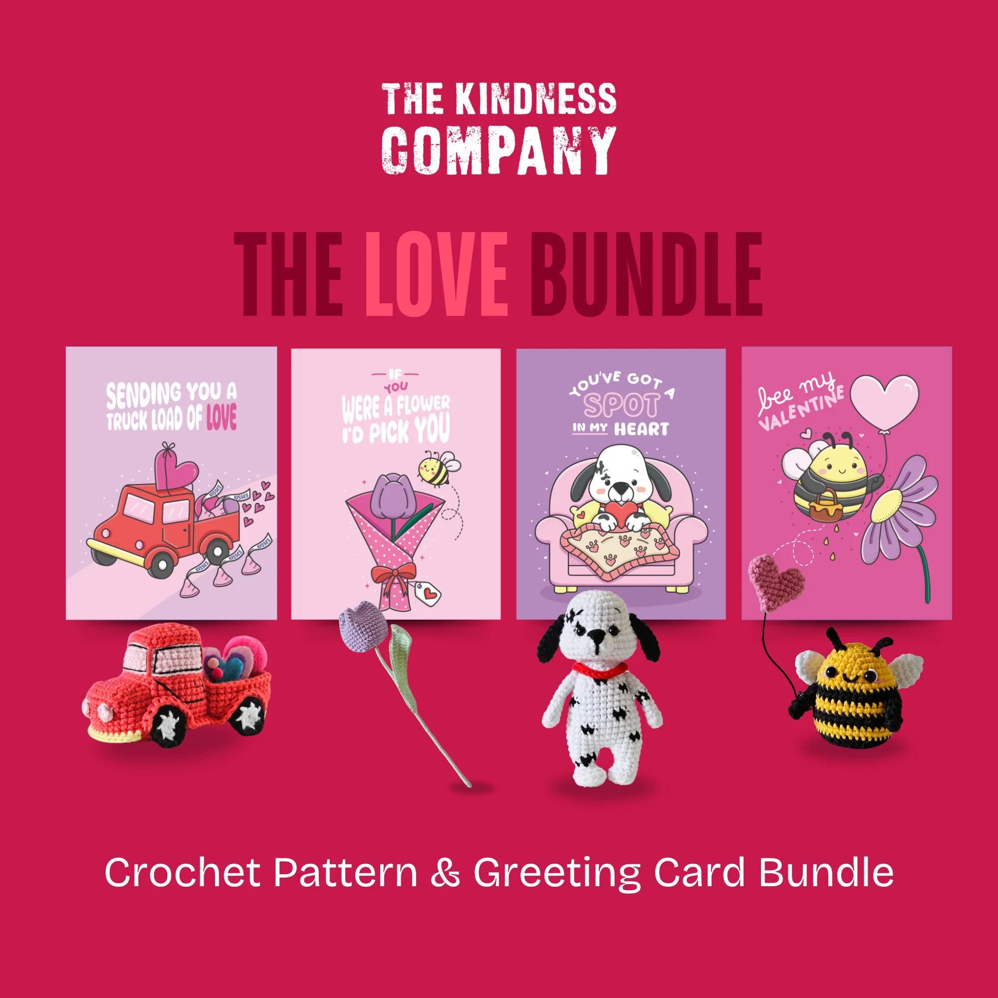 Pickup Truck Crochet Pattern & Matching Card: "Sending You A Truck Load Of Love" - Image 10
