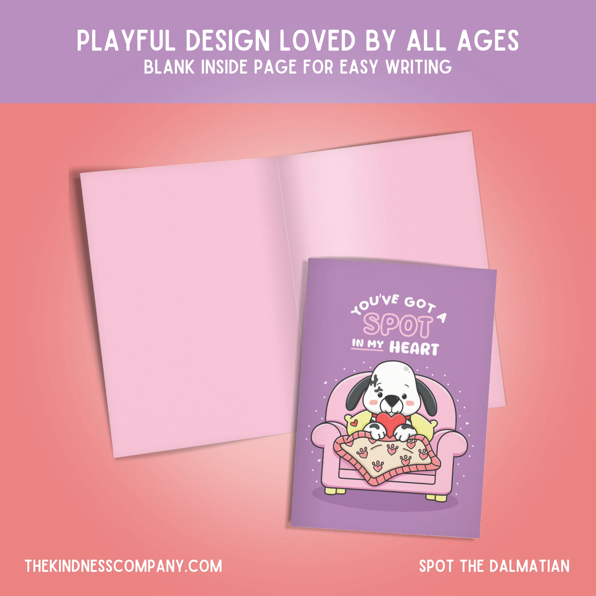 Dalmatian Crochet Pattern & Matching Card: "You've Got A Spot In My Heart" - Image 6