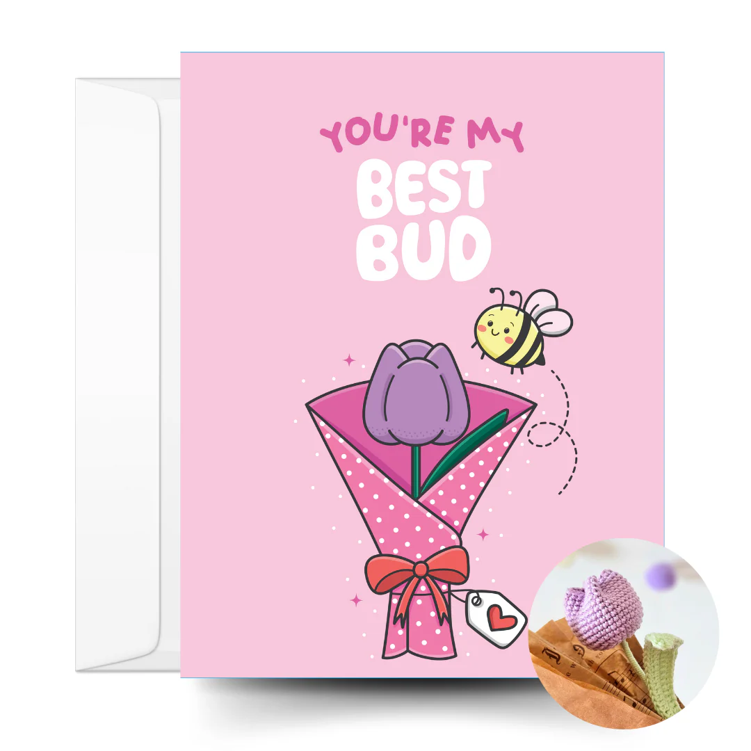 Tulip Crochet Pattern & Matching Greeting Card - Image 11