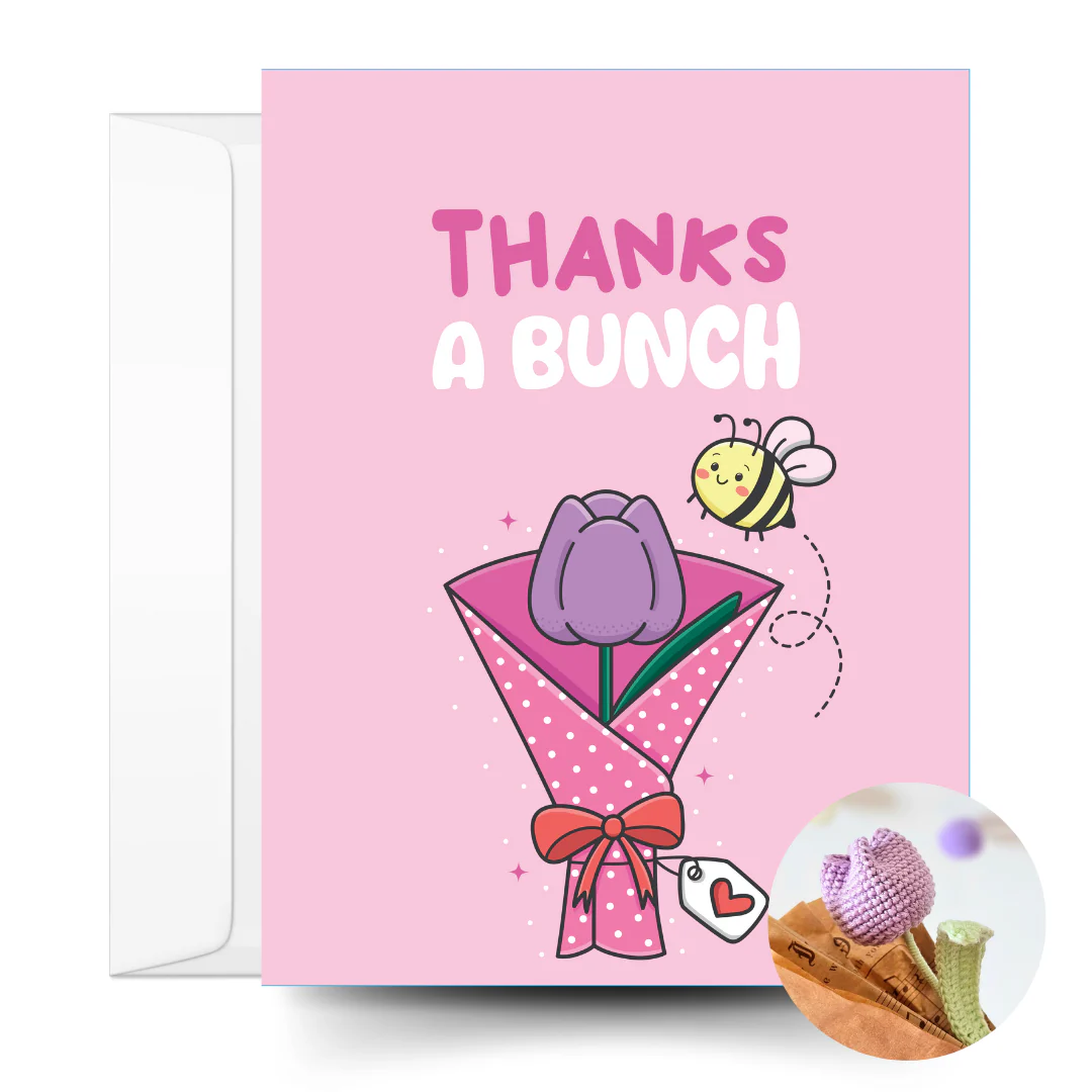 Tulip Crochet Pattern & Matching Greeting Card - Image 13