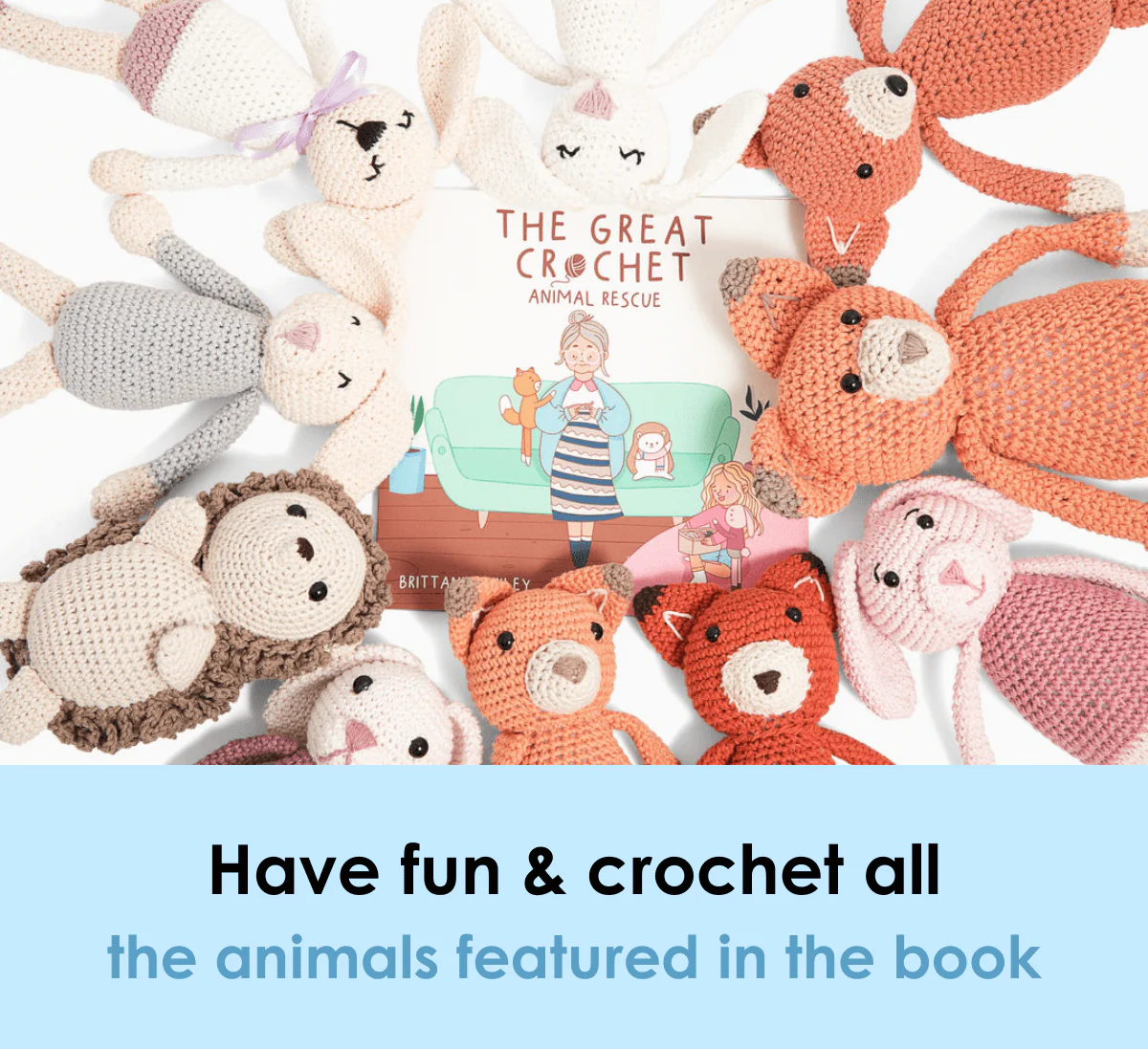 The Great Crochet Animal Rescue Illustrated Book & Bunny Crochet Pattern - Image 16