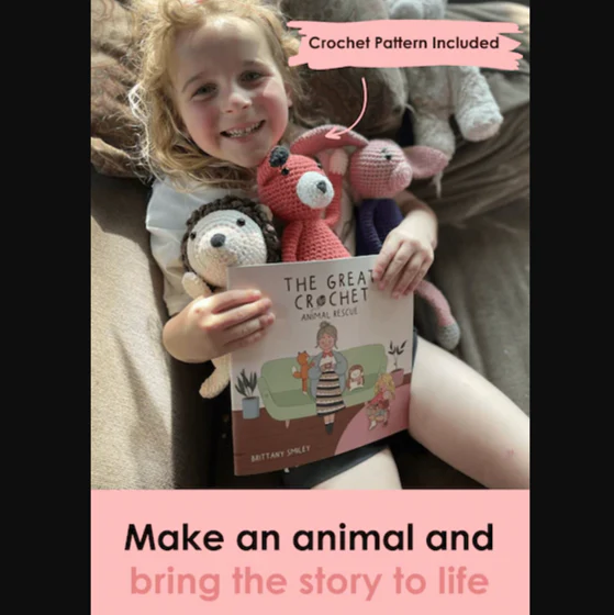 The Great Crochet Animal Rescue Illustrated Book & Bunny Crochet Pattern - Image 4