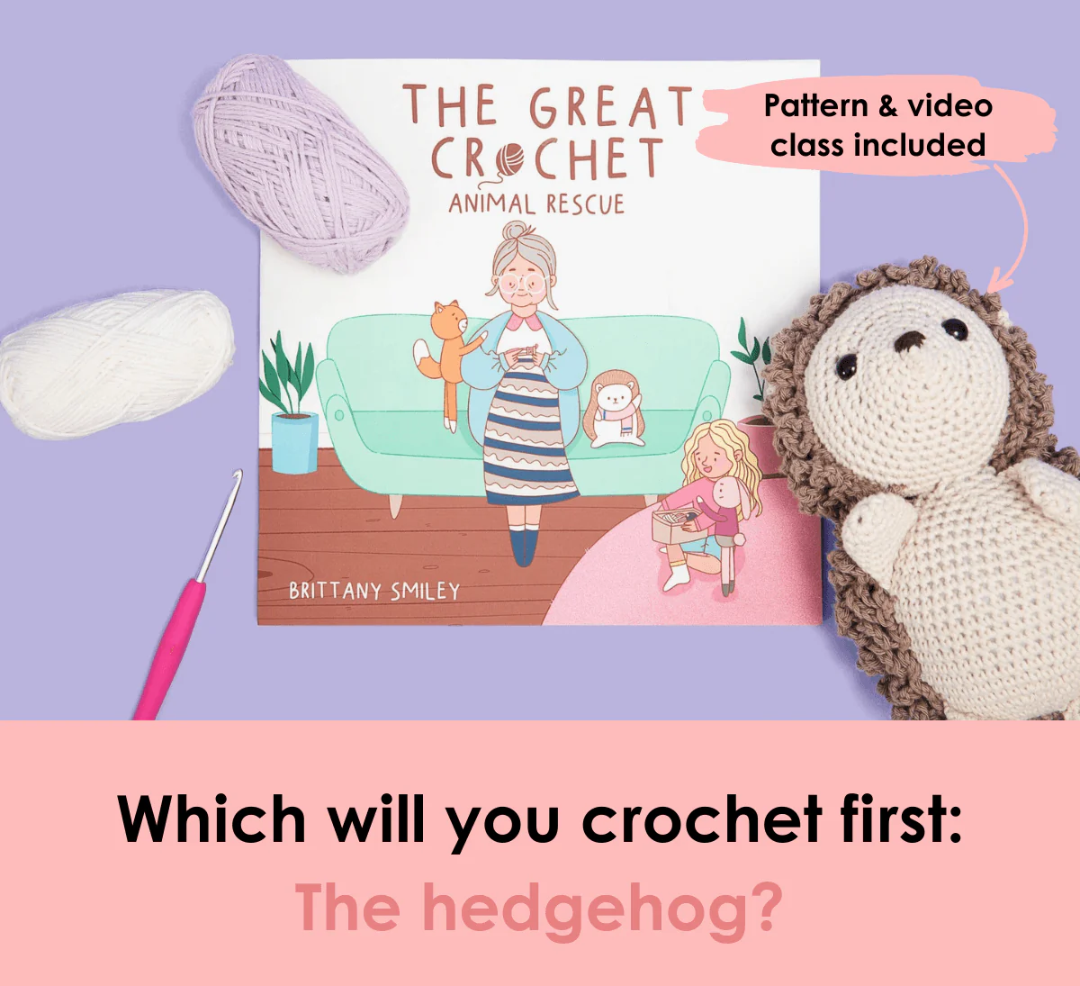 The Great Crochet Animal Rescue Illustrated Book & Bunny Crochet Pattern - Image 7