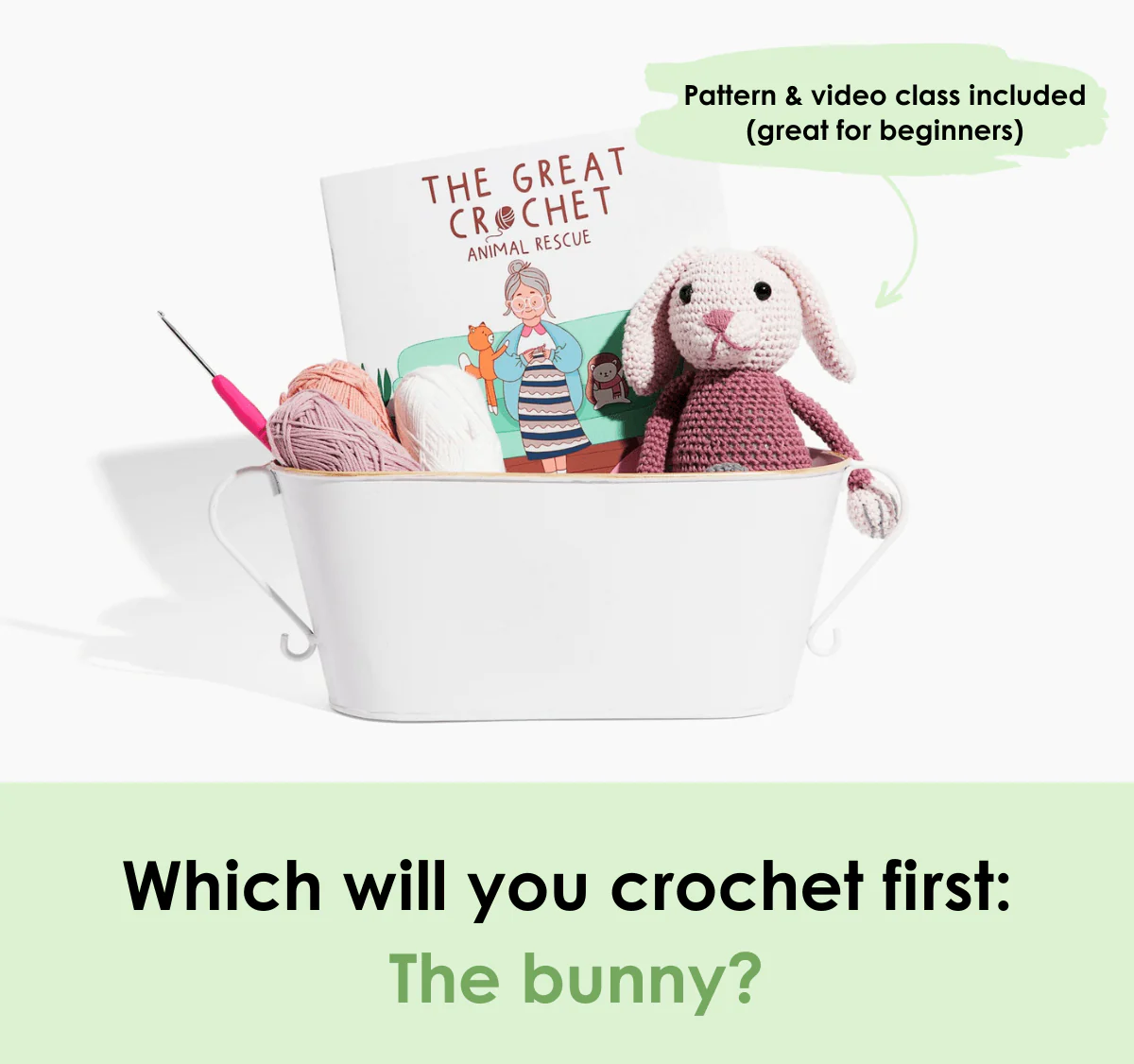 The Great Crochet Animal Rescue Illustrated Book & Bunny Crochet Pattern - Image 8