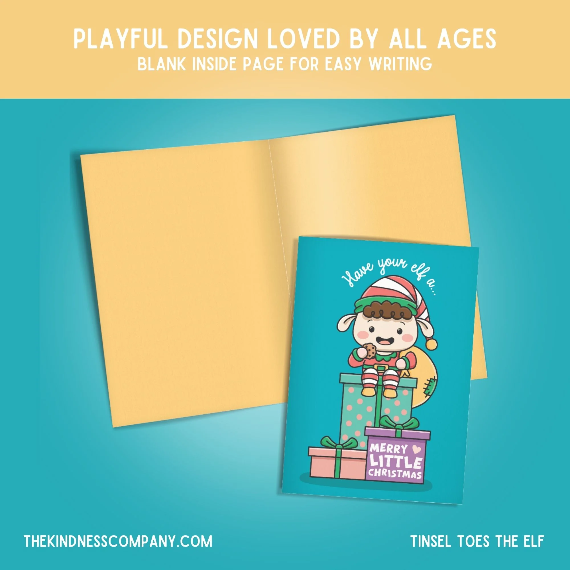 Elf Crochet Pattern & Matching Card:"Merry Little Christmas" - Image 6