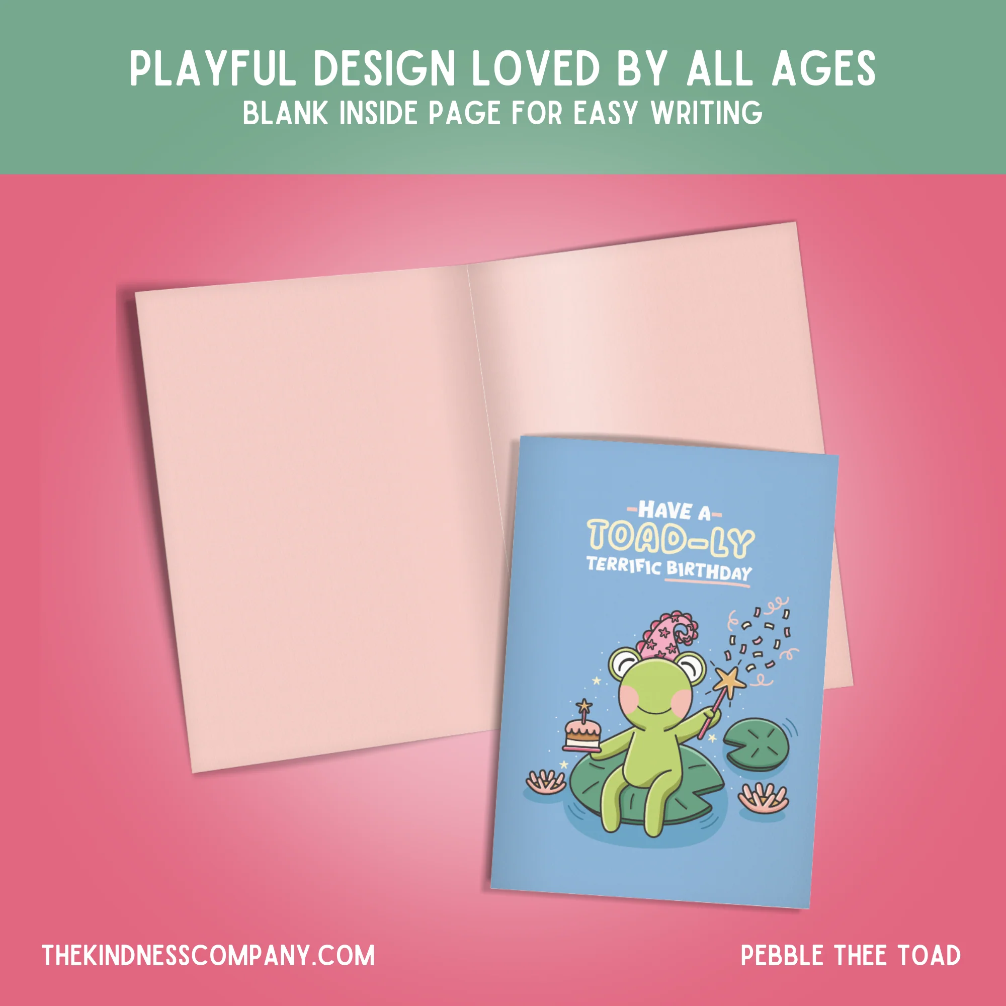 Toad Crochet Pattern & Matching Card: "Have a Toad-ly Terrific Birthday" - Image 6