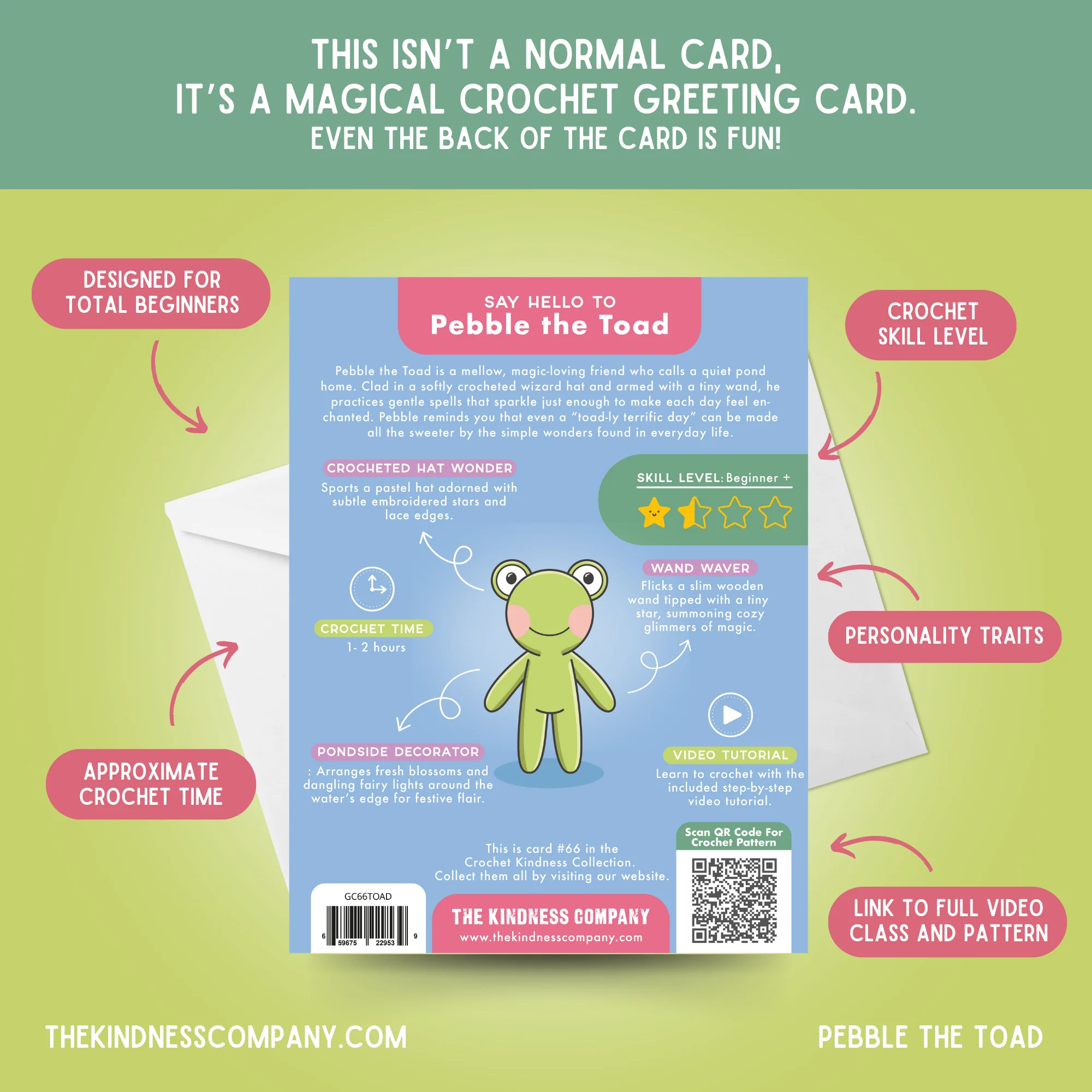 Toad Crochet Pattern & Matching Card: "Have a Toad-ly Terrific Birthday" - Image 7