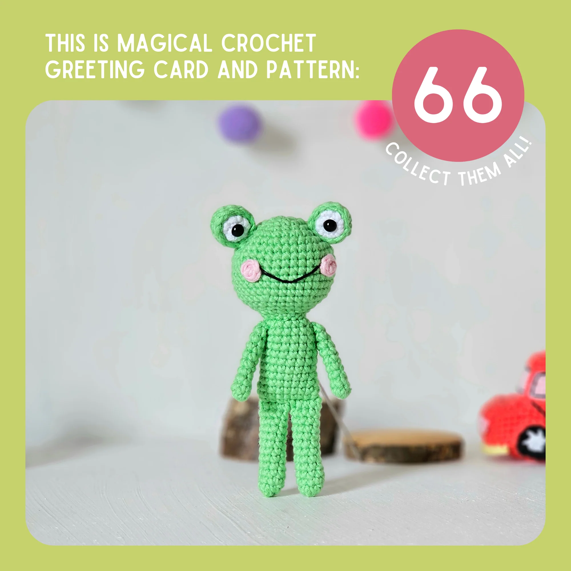 Toad Crochet Pattern & Matching Card: "Have a Toad-ly Terrific Birthday" - Image 9