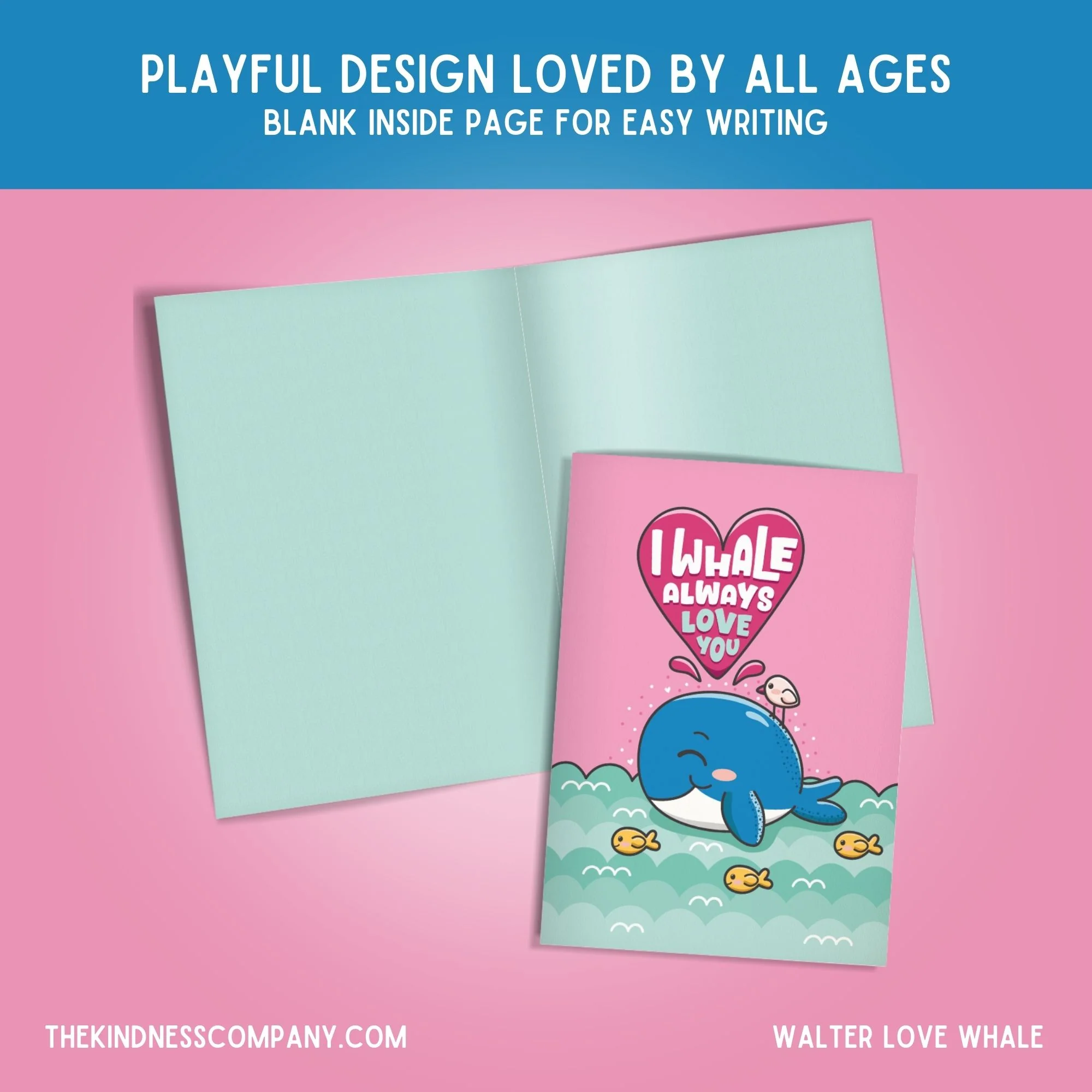 Whale Crochet Pattern & Matching Card: "Always Love You" - Image 6