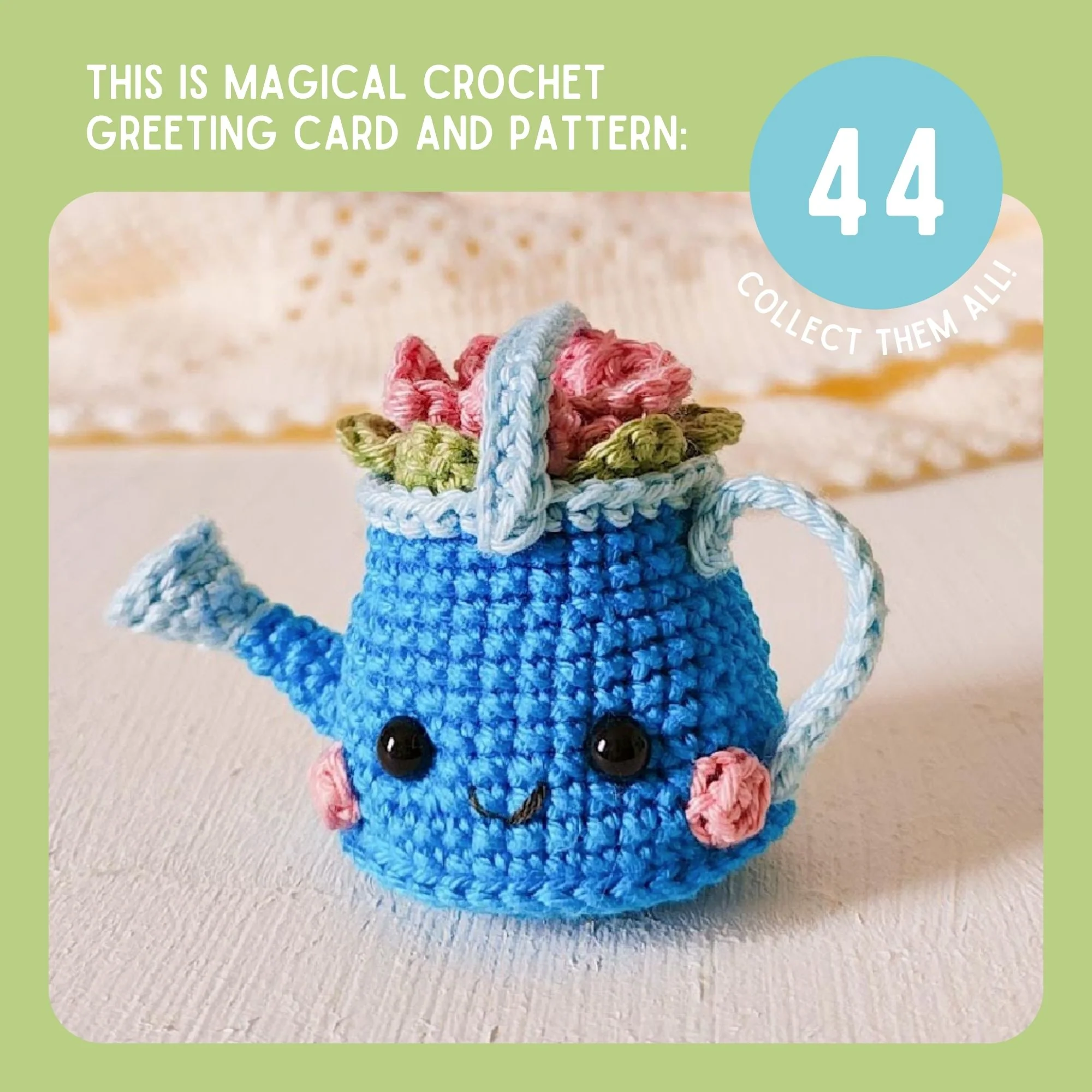 Watering Can Crochet Pattern & Matching Card: "Magic Your Way" - Image 9