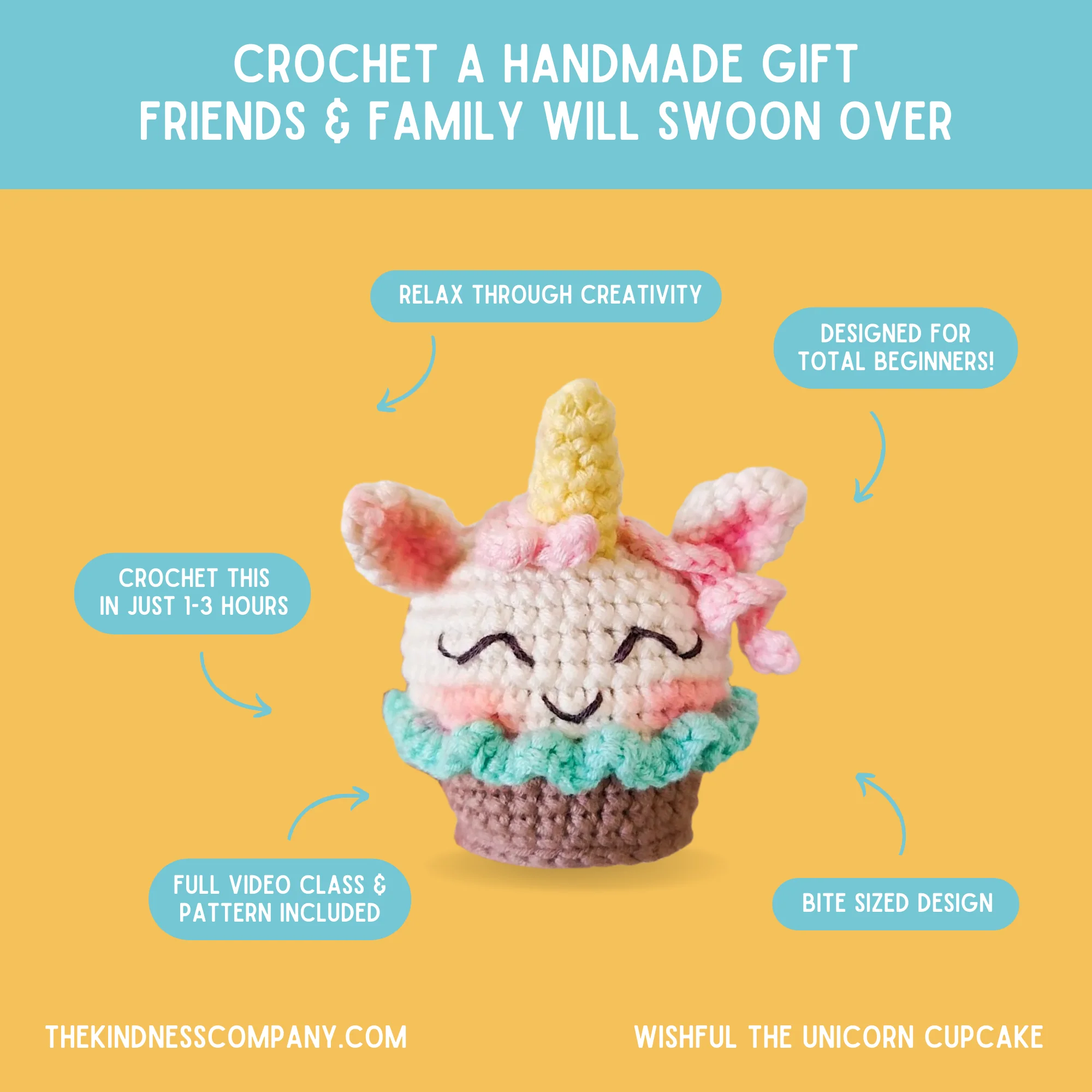 Unicorn Crochet Pattern & Matching Card: "Birthday" - Image 4