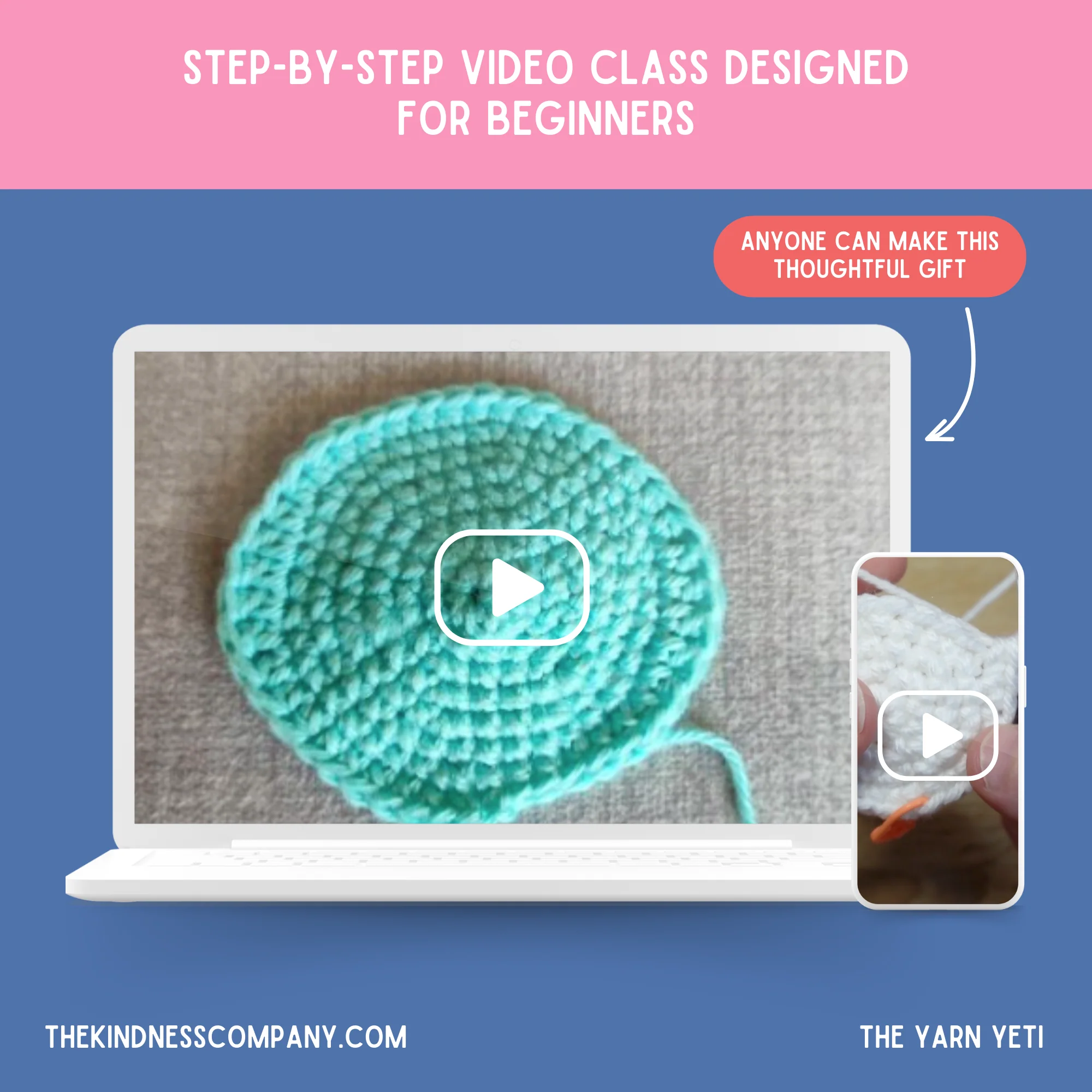 Yarn Yeti Crochet Pattern & Matching Card: "Big Thanks" - Image 8
