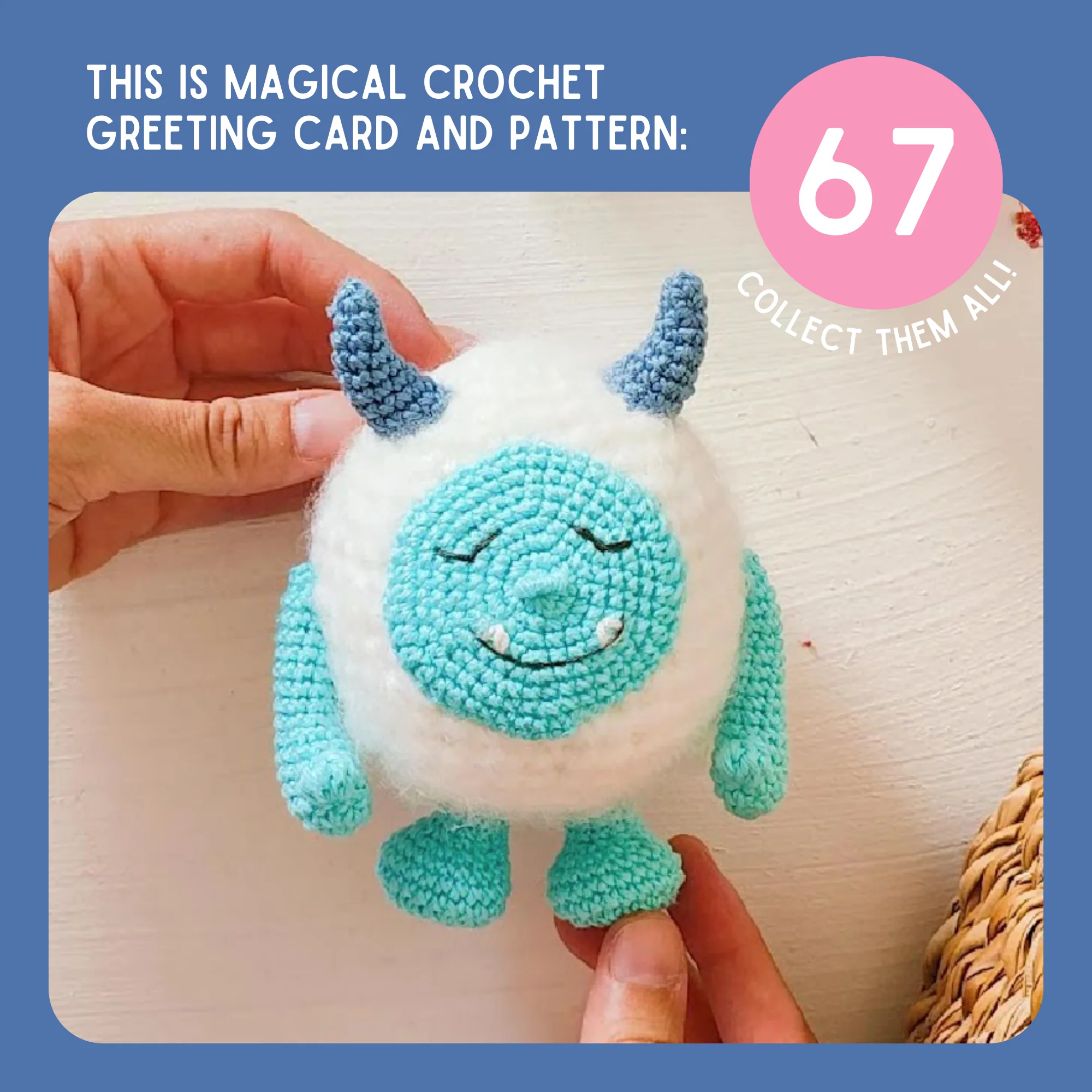Yarn Yeti Crochet Pattern & Matching Card: "Big Thanks" - Image 9